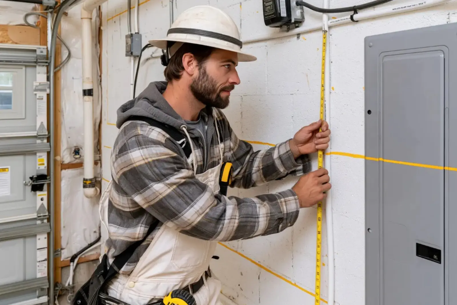 Electrical panel installation by DCR Construction Group, licensed general contractor in New Jersey