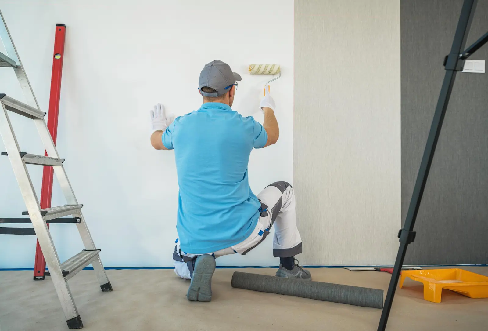 Interior painting and wall finishes by DCR Construction Group, general contractor in New Jersey