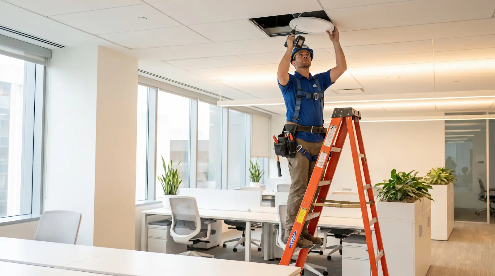Office renovation project by DCR Construction Group, general contractor in Jersey City, NJ
