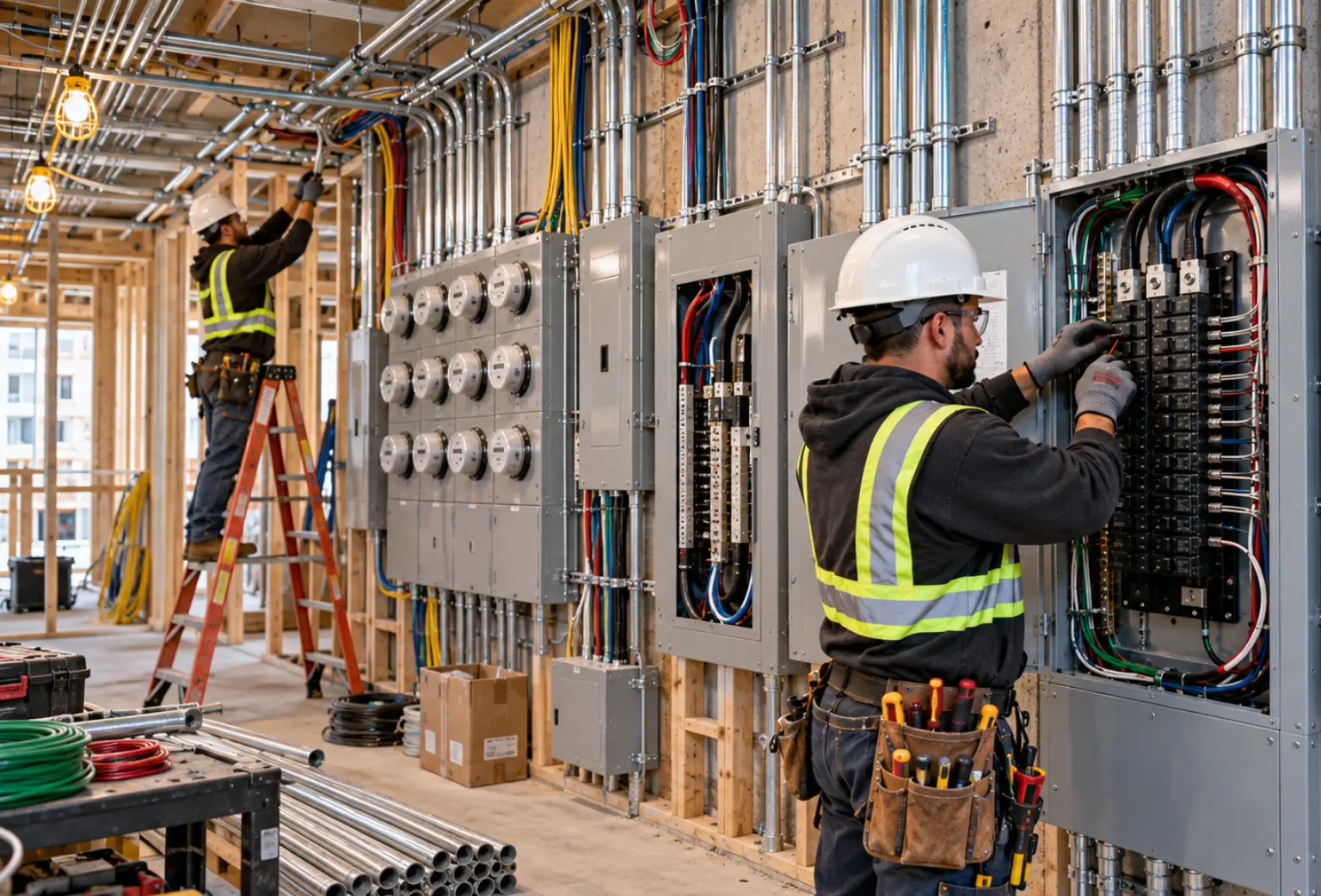 Electrical panel upgrade by DCR Construction Group, general contractor in Elizabeth, NJ